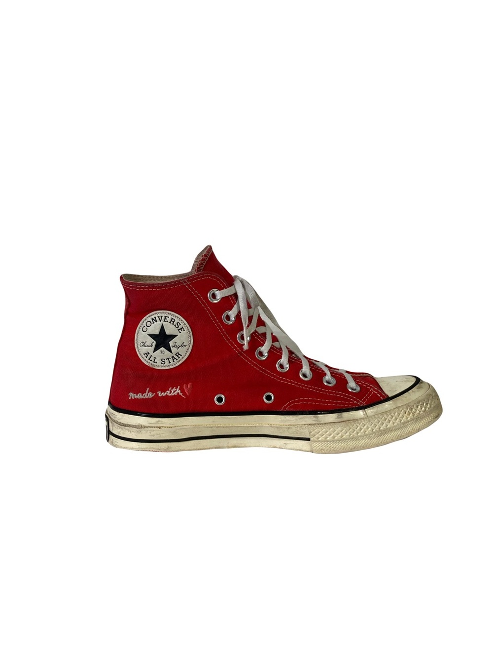 CONVERSE All Star Chuck Taylor Players Men7 Women 9 Red High Top Canvas